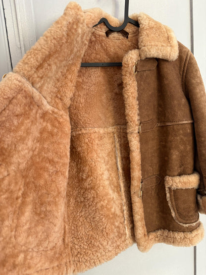 Vintage Leather Kids Lammy Coat — additional view 5