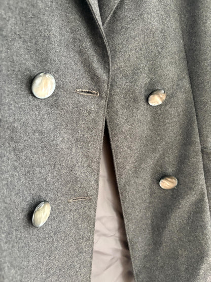 Oversized Vintage Grey Wool Blazer — additional view 10