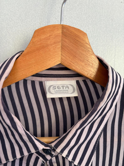 Silk Striped Vintage Blouse — additional view 6