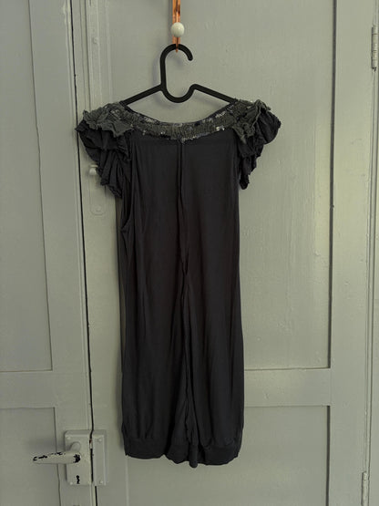 Grey Sequin Embellished Vintage Shirt — additional view 10