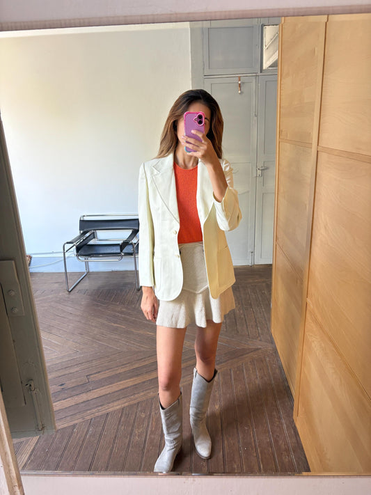 Vintage Rodier Paris blazer for women, French designer clothing, Elegant formal summer jacket