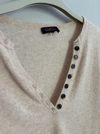 Caroll Paris Luxe Ivory Cashmere Jumper — additional view 9