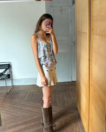 Vintage Guess Floral Camisole Top - Italian Boho Blouse