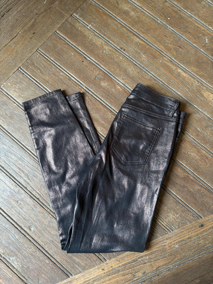 Metallic Black Vintage Skinny Pants — additional view 9