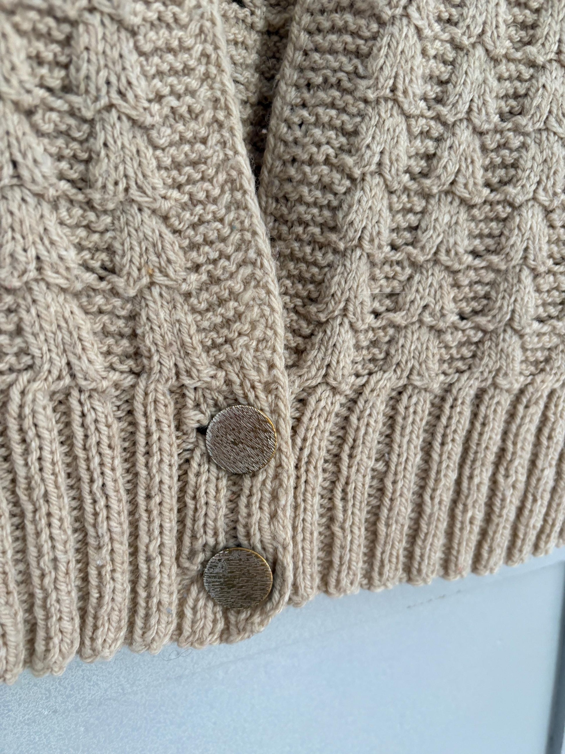 Cream Knit Sweater Vest | Vintage Academia Sleeveless Cardigan