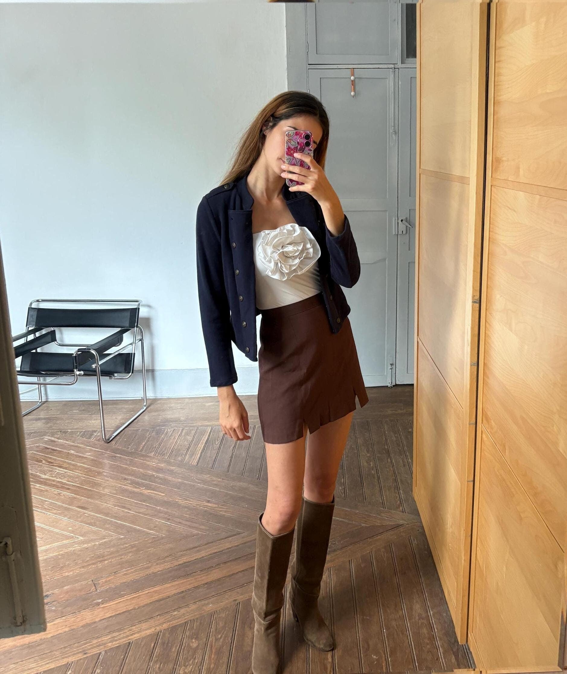 Ralph Lauren navy military jacket – Y2K fitted blazer, vintage polo kids L fits women XS-S, balletcore coquette preppy style