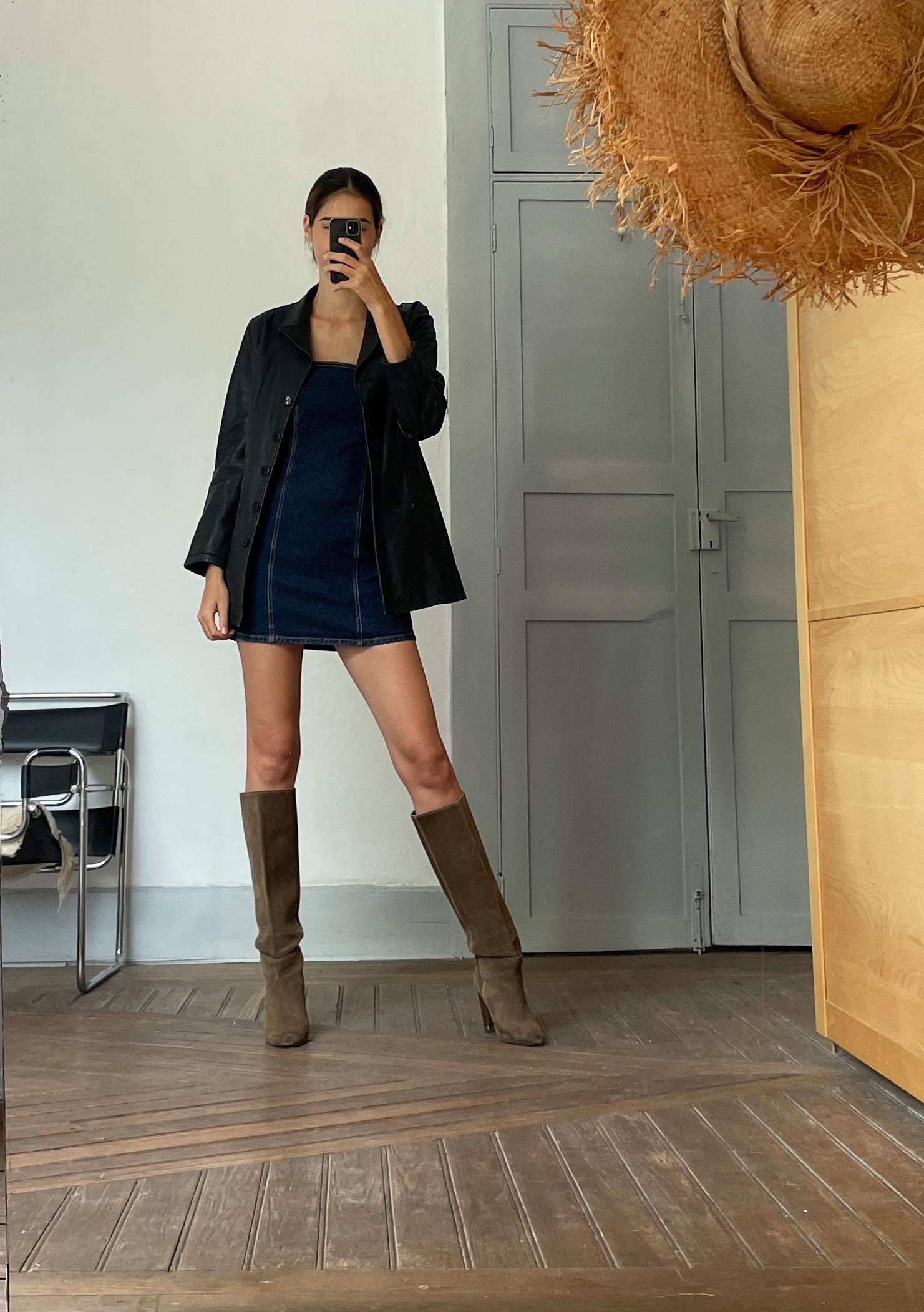 Vintage Italian Black Leather Jacket – Vera Pelle