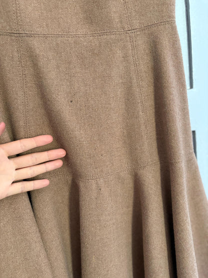Adolfo Dominguez Soft Brown Wool Mini Dress — additional view 11