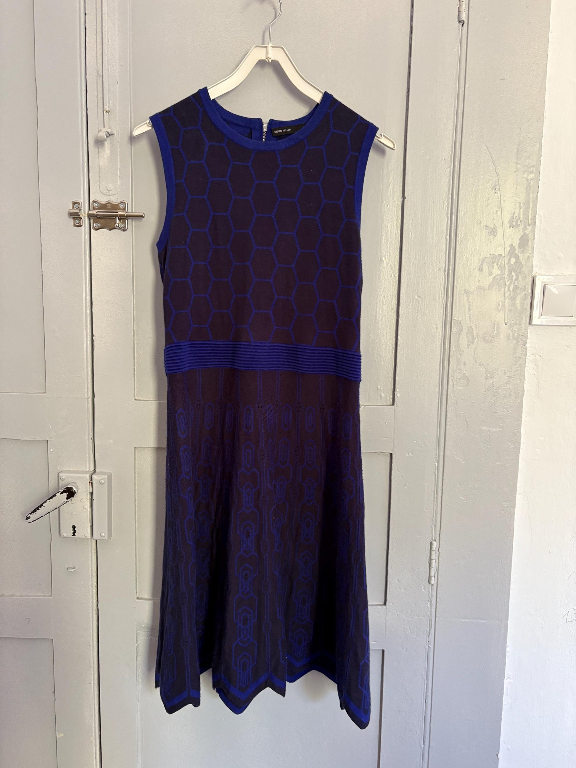 Vintage Karen Millen Sleeveless Knit Dress – Size L/XL