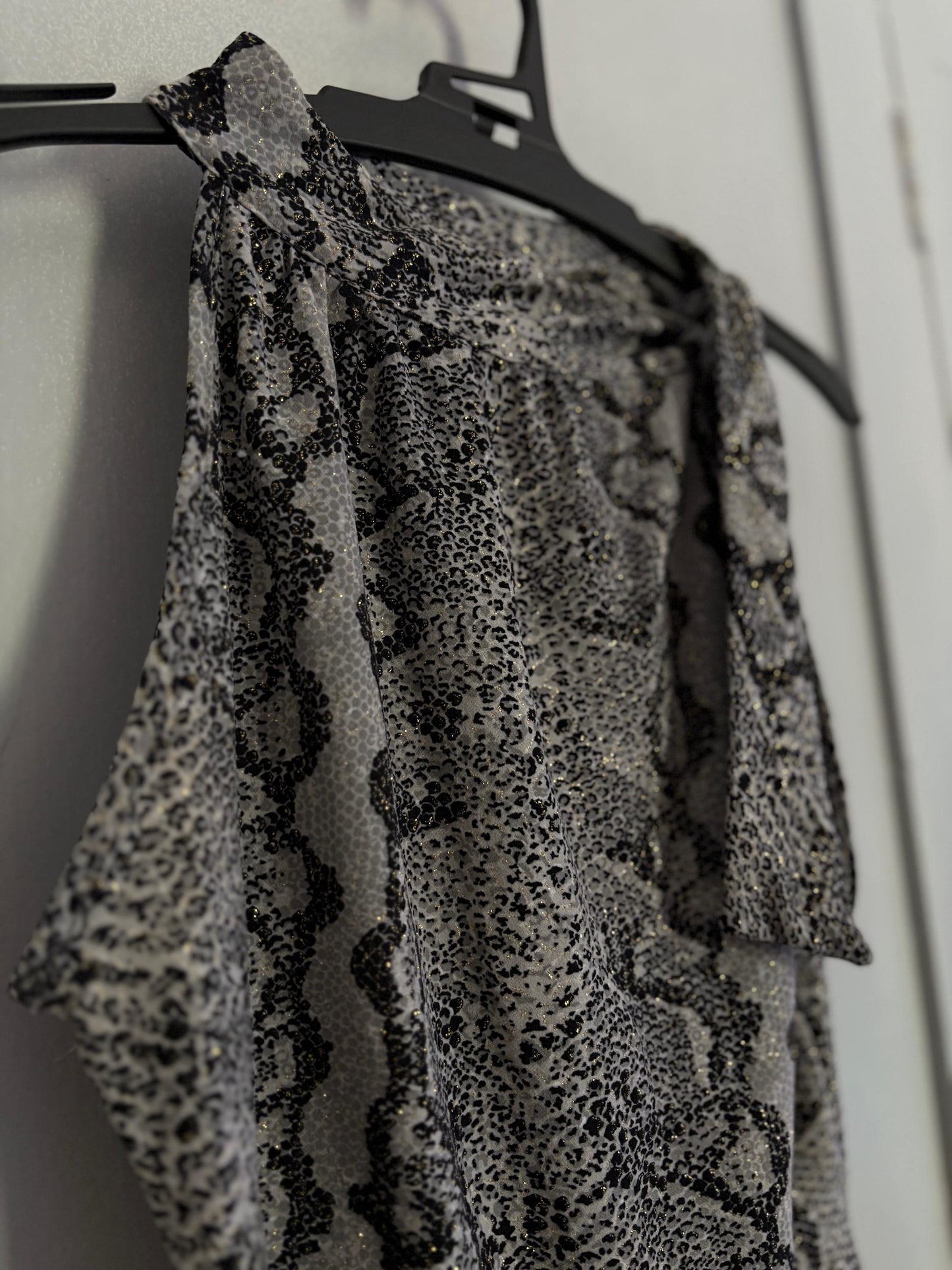 Y2K Snake Print Glitter Tank | Vintage Mesh Camisole Top