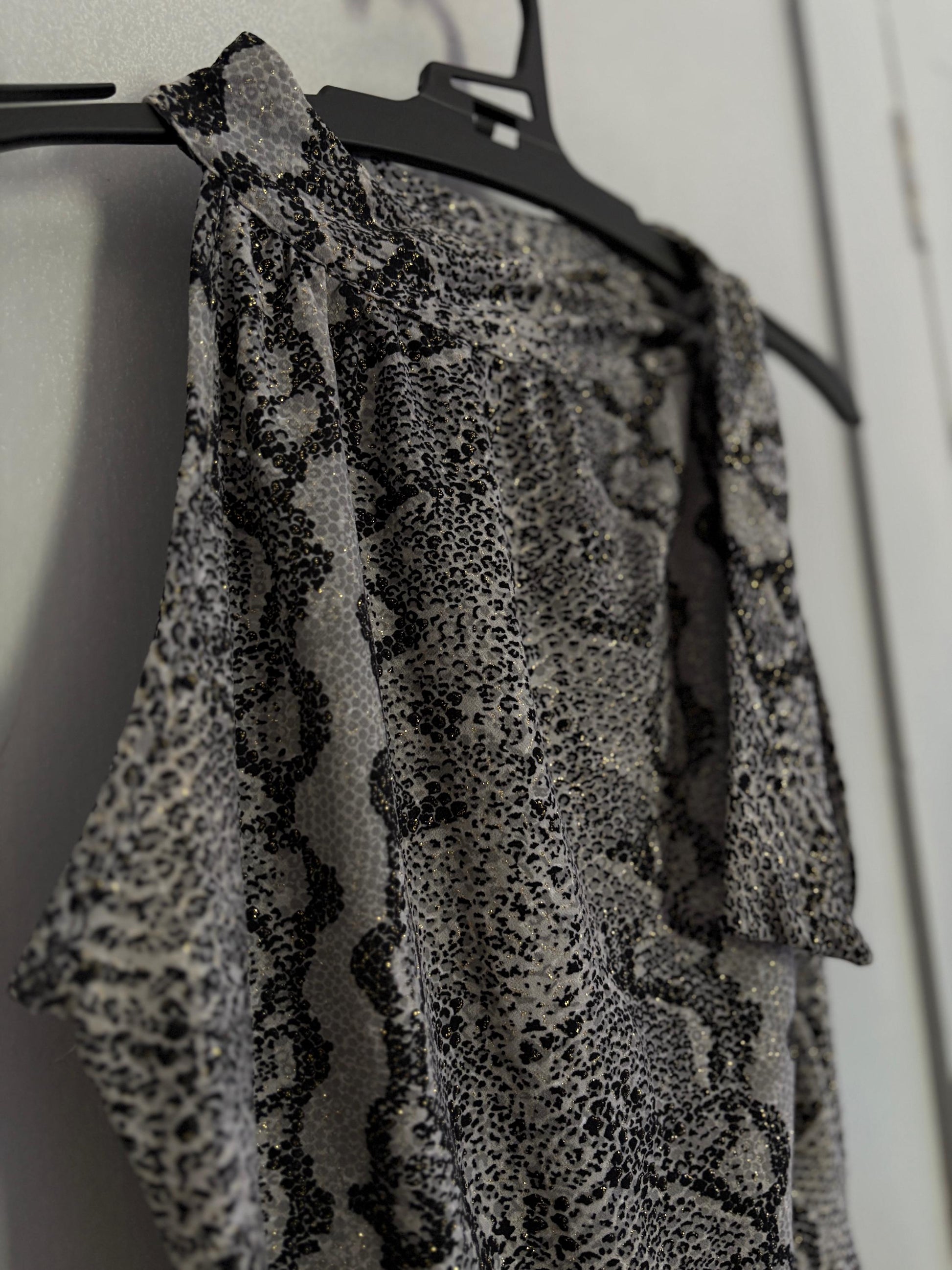 Y2K Snake Print Glitter Tank | Vintage Mesh Camisole Top