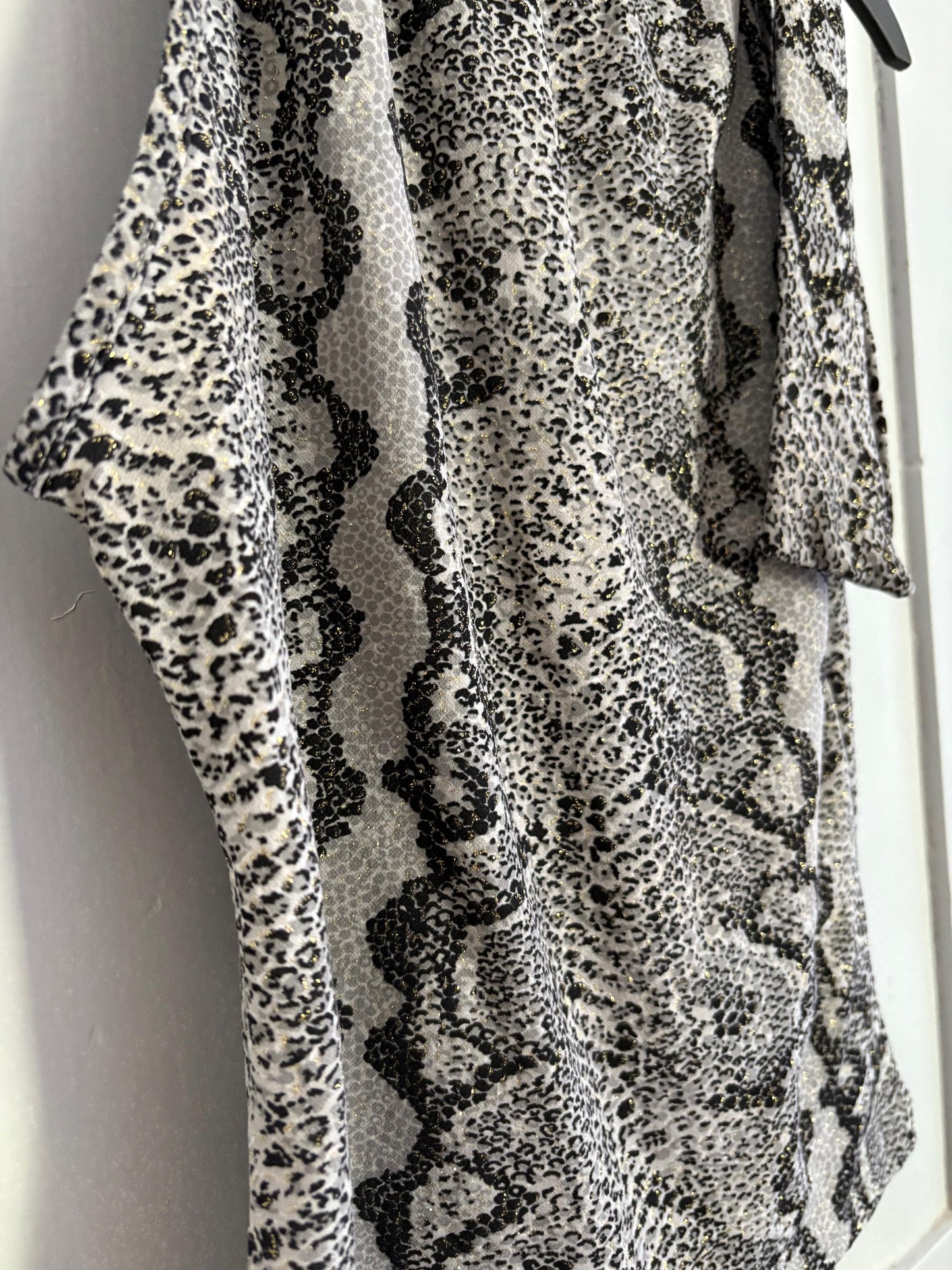 Y2K Snake Print Glitter Tank | Vintage Mesh Camisole Top