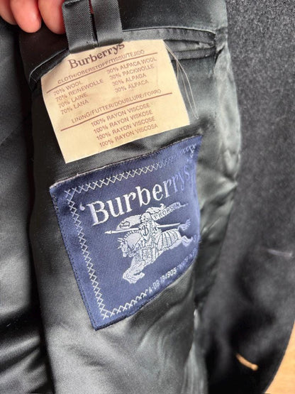 Dark Academia Wool Overcoat in Charcoal — additional view 10