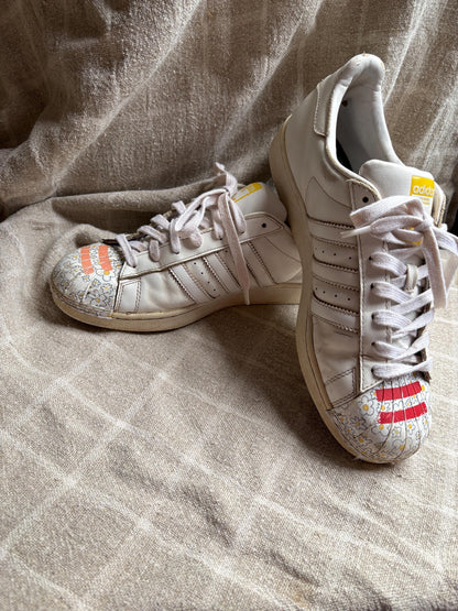 Adidas x Pharrell Williams Vintage Floral Sneakers — back view