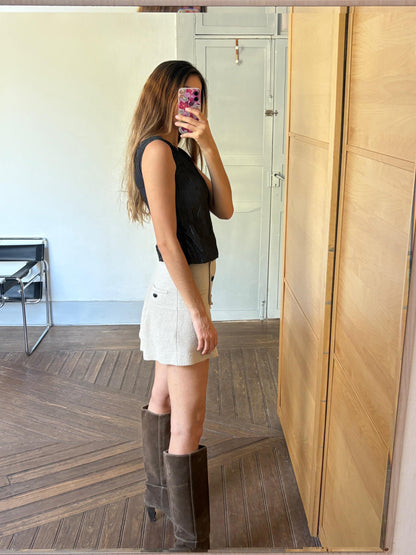 Chic Black Textured Camisole — additional view 5