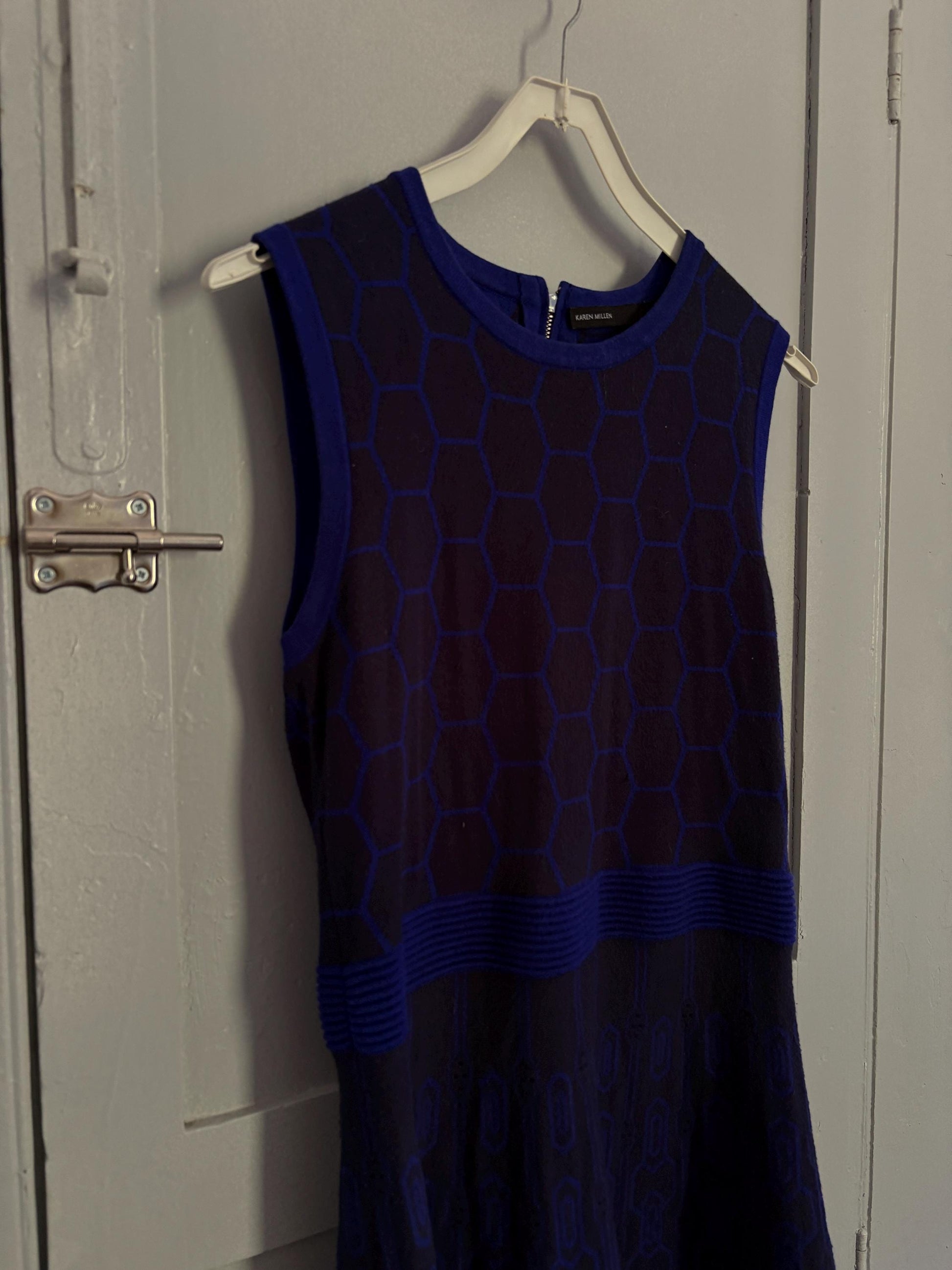 Vintage Karen Millen Sleeveless Knit Dress – Size L/XL