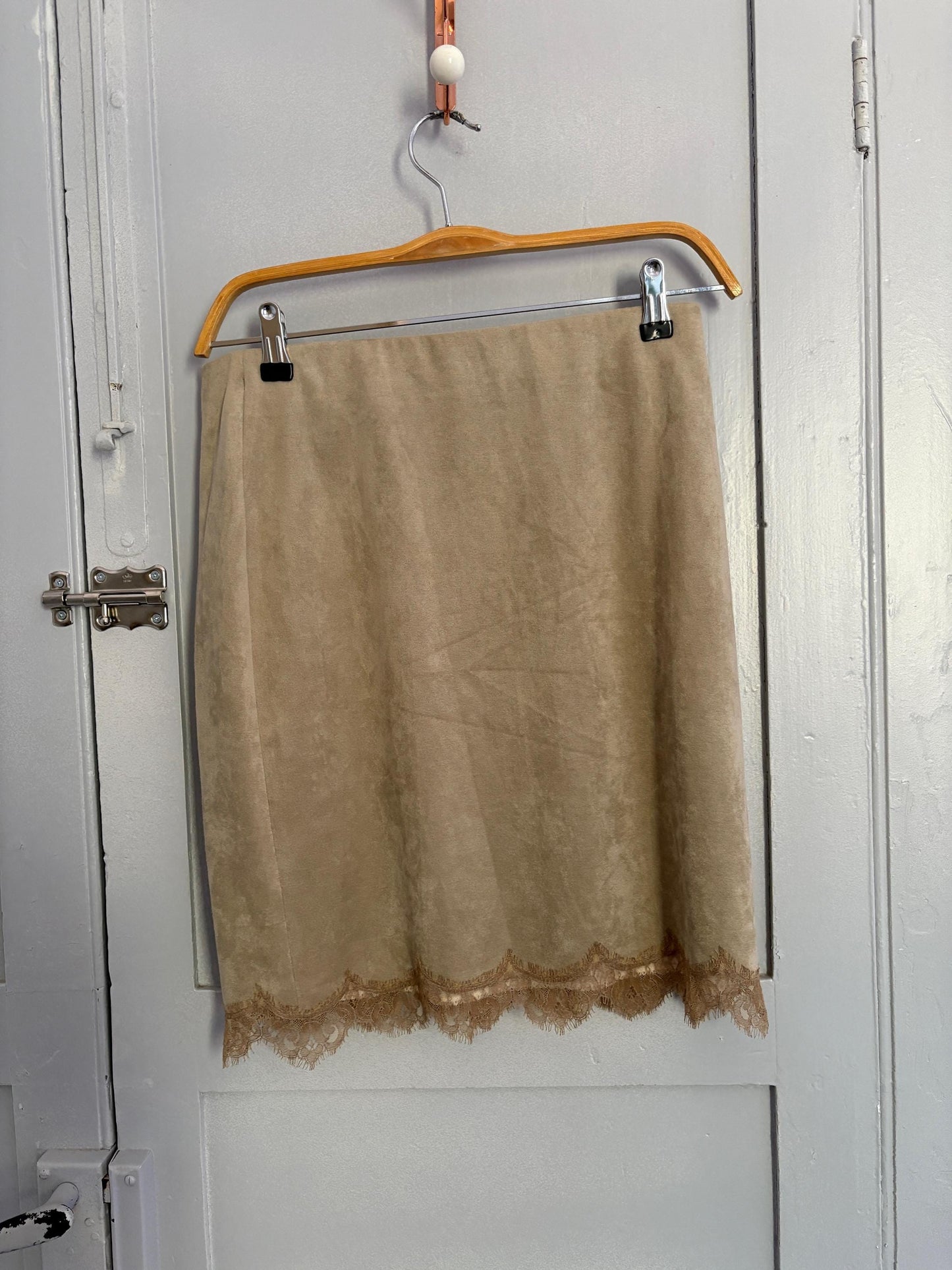 Vintage Marc Cain Lace-Trimmed Mini Skirt – Made in Italy