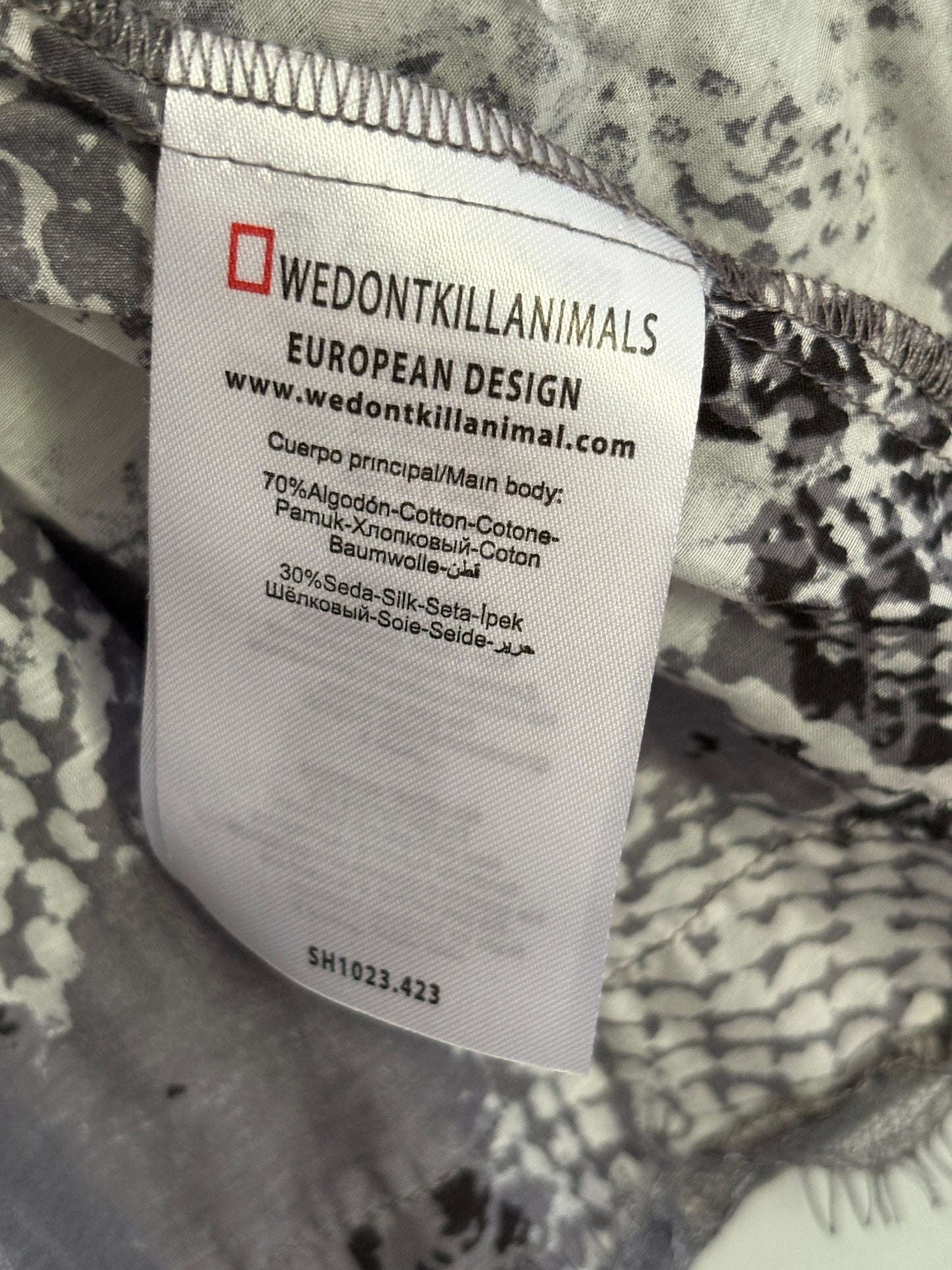 Silk and cotton crop peplum top, Playful grey spaghetti brand camisole, Lace Boho Chic summer shirt, S