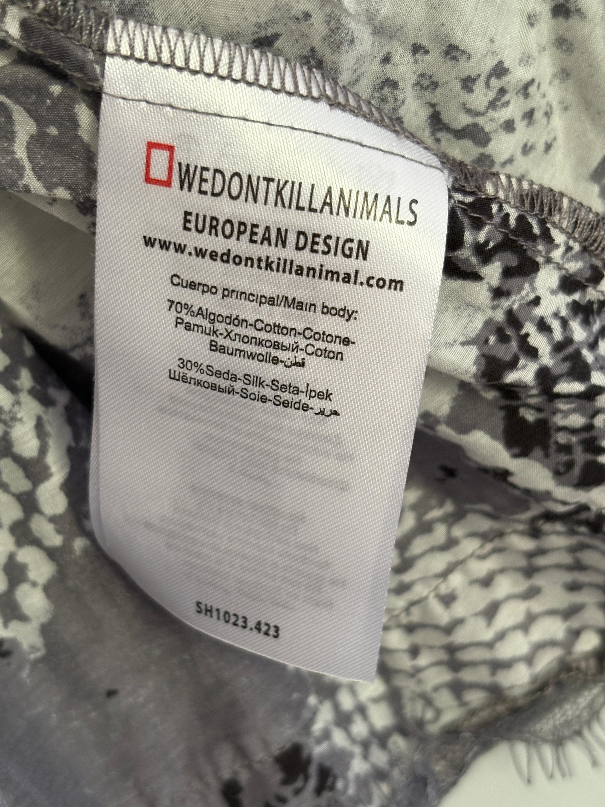 Silk and cotton crop peplum top, Playful grey spaghetti brand camisole, Lace Boho Chic summer shirt, S