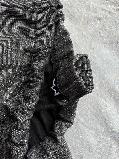 High Waist Silver Glitter Flared Pants — additional view 5