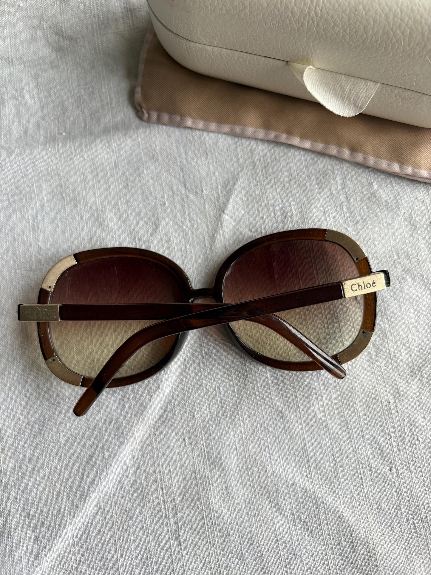 Vintage Iconic Chloe Sunglasses with original box, Luxury designer sunnies gift for her