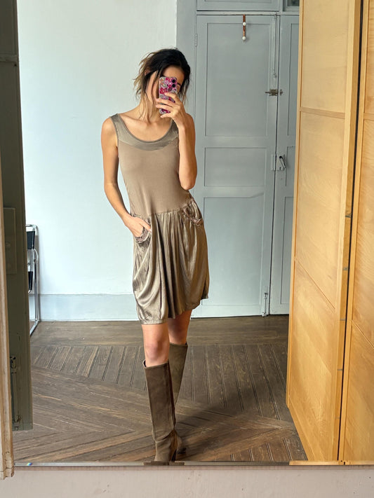 Designer Silk Mini Dress – Adolfo Dominguez