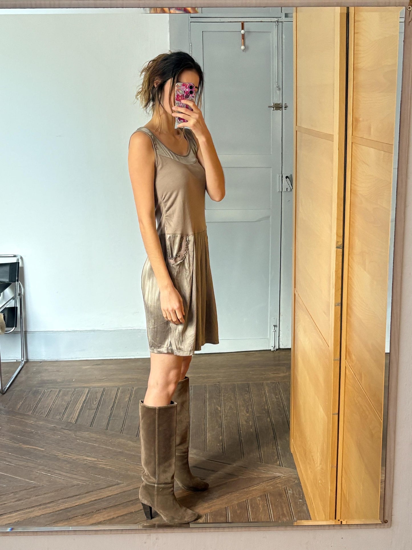 Designer Silk Midi Dress – Adolfo Dominguez