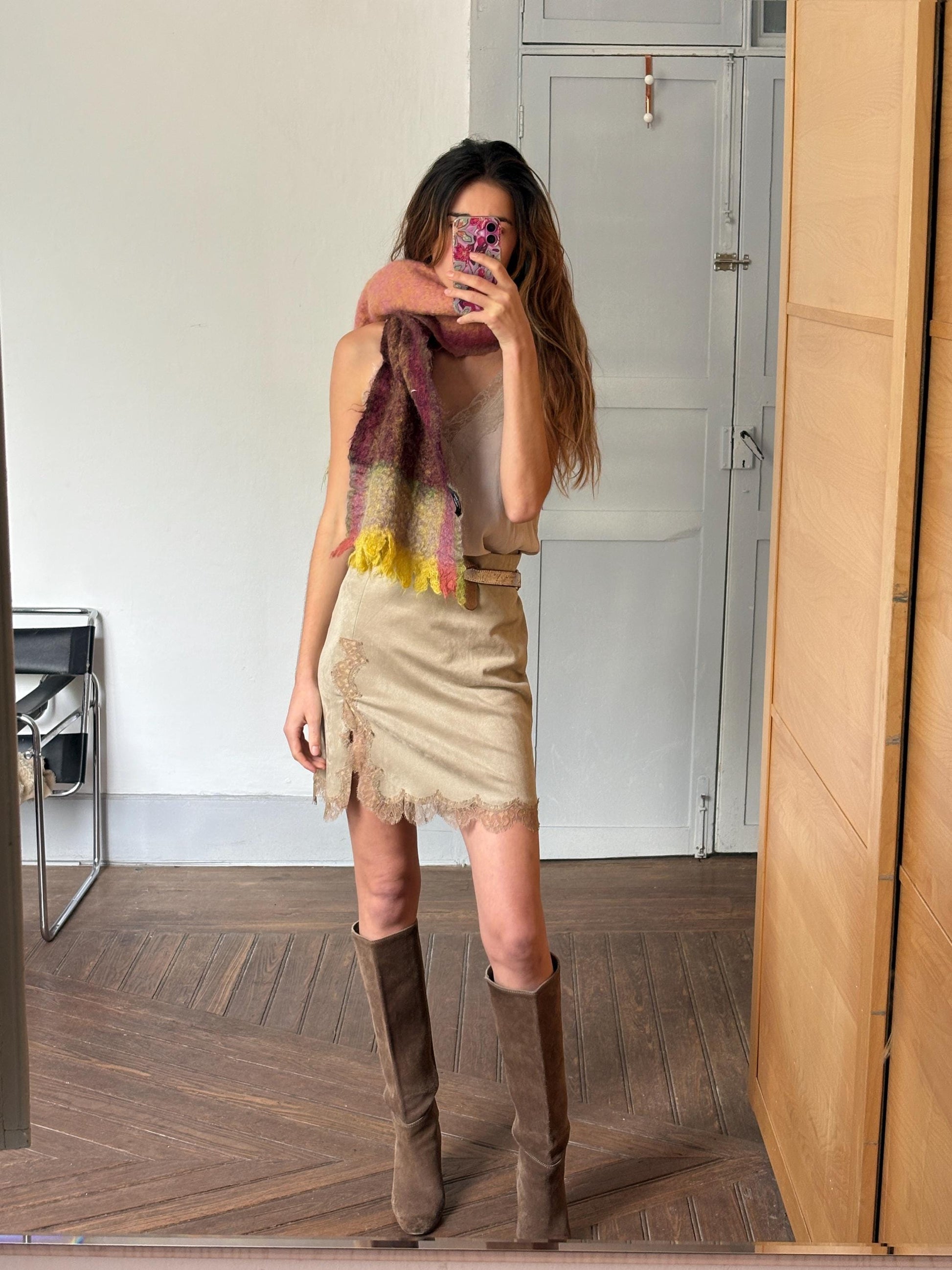 Mohair scarf, fluffy wide blend winter scarf, rainbow plaid scarf, fringe plaid scarf, cozy scarf, shawl, Christmas gift