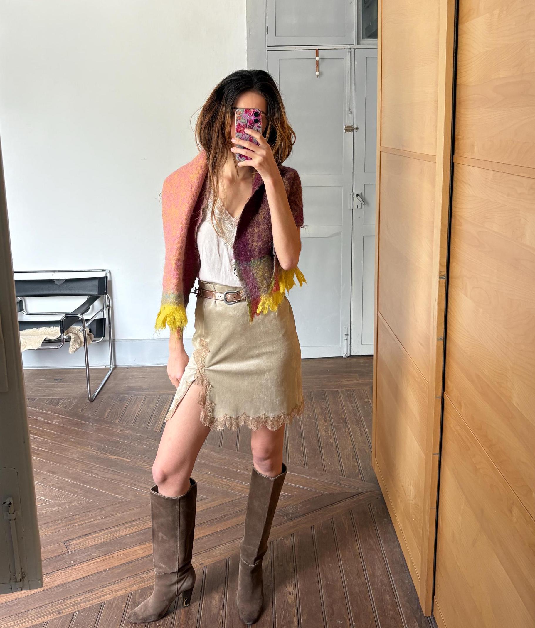 Mohair scarf, fluffy wide blend winter scarf, rainbow plaid scarf, fringe plaid scarf, cozy scarf, shawl, Christmas gift