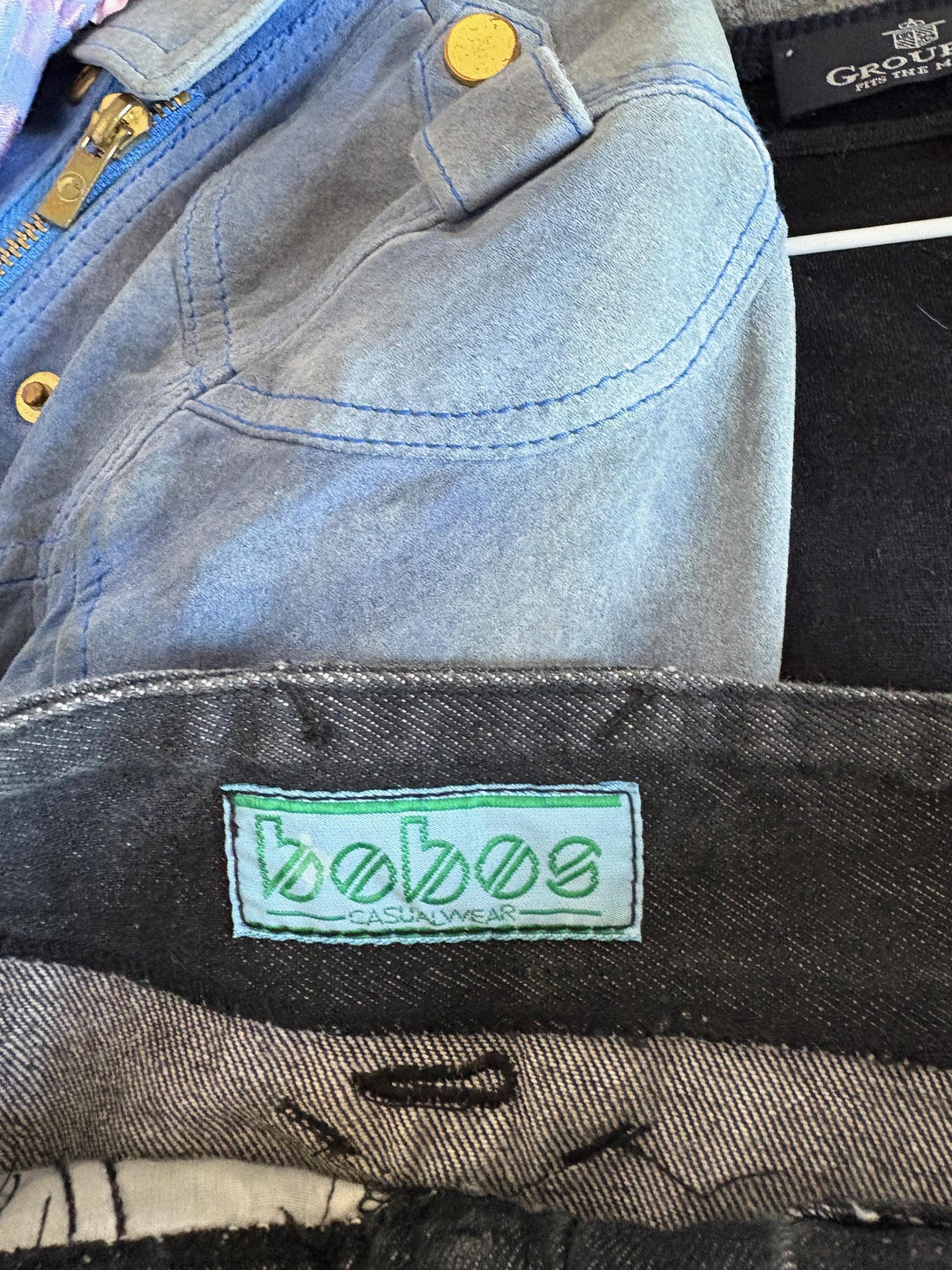 Vintage Italian Denim Midi Skirt – High Waist ’90s Grunge Vibes