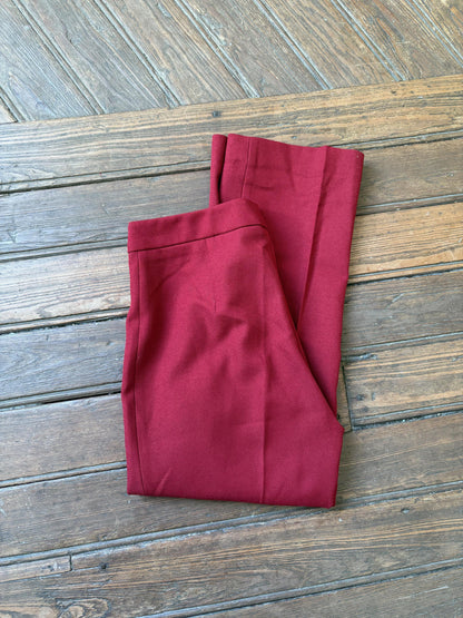 Vintage Red Cropped Designer Trousers — additional view 10