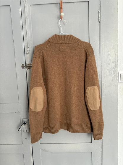 Vintage Tan Wool Blend Cardigan — additional view 9
