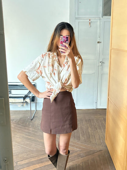 Vintage Floral Print Summer Blouse — additional view 5