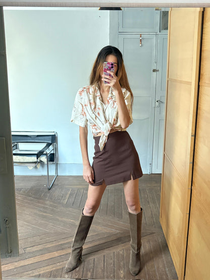 Vintage Floral Print Summer Blouse — additional view 6