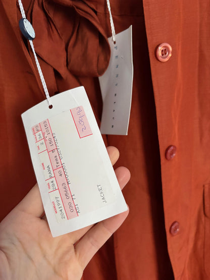 Burnt Orange Silk Linen Two-Piece Set — additional view 8