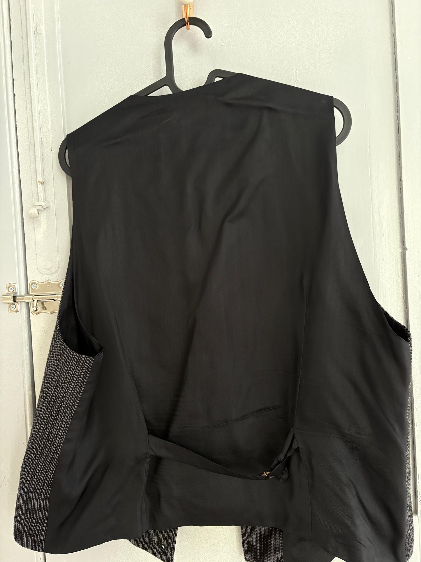 Italian design vintage wool black gilet