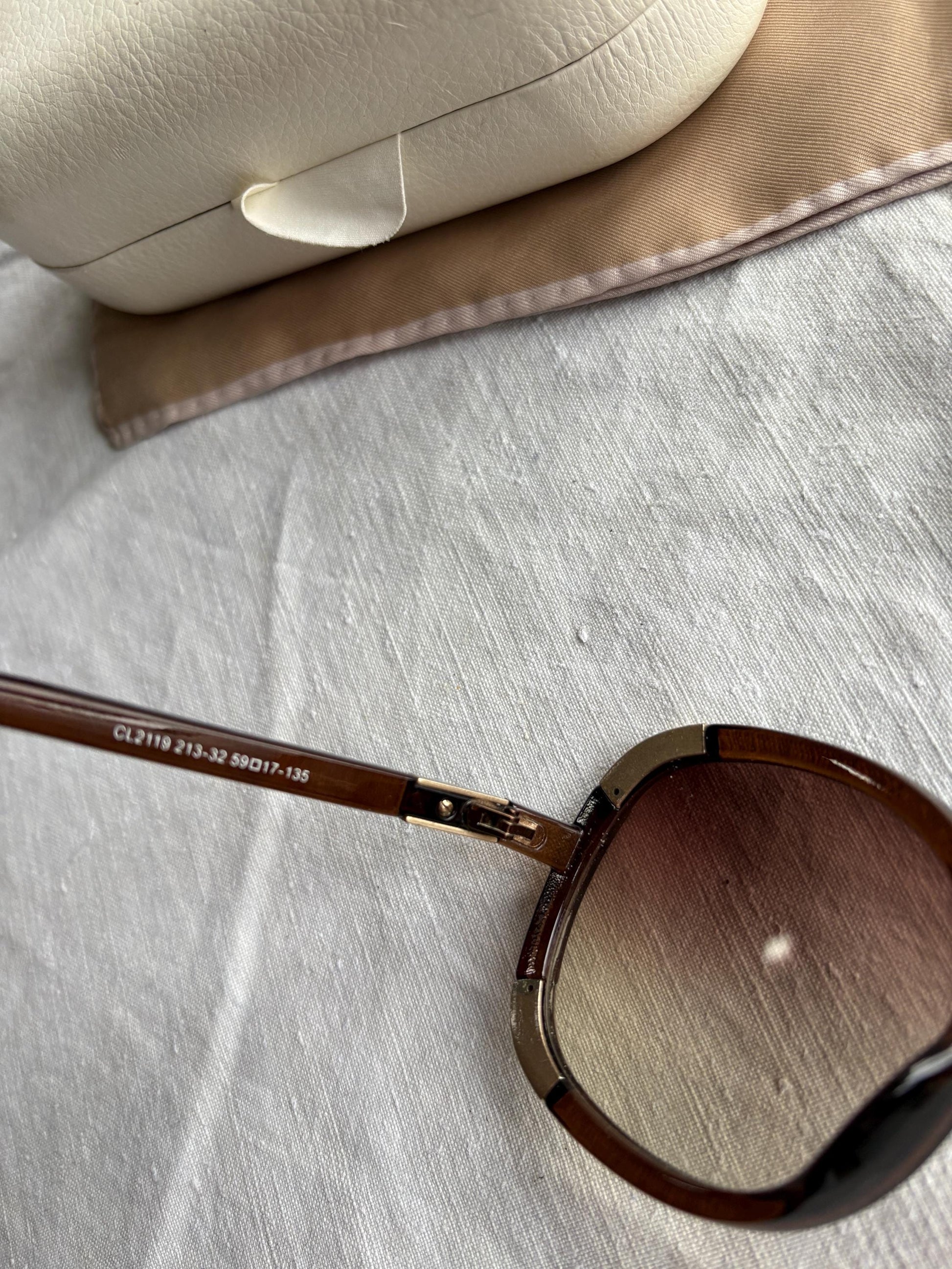 Vintage Iconic Chloe Sunglasses with original box, Luxury designer sunnies gift for her
