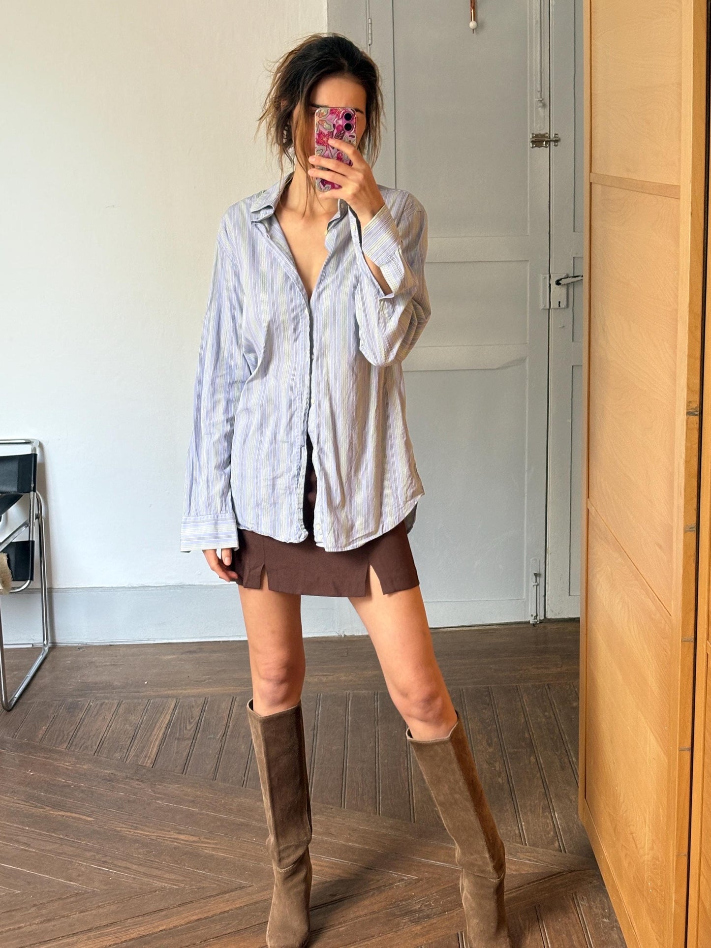 Vintage ETRO Milano Striped Button-Up – Genderless Italian Core