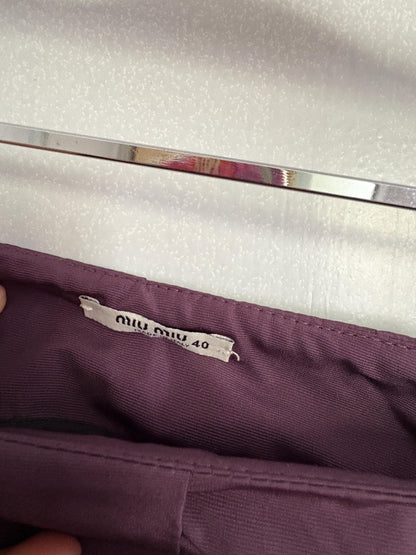 Miu Miu Purple Pleated Skirt, Vintage Italy — additional view 7