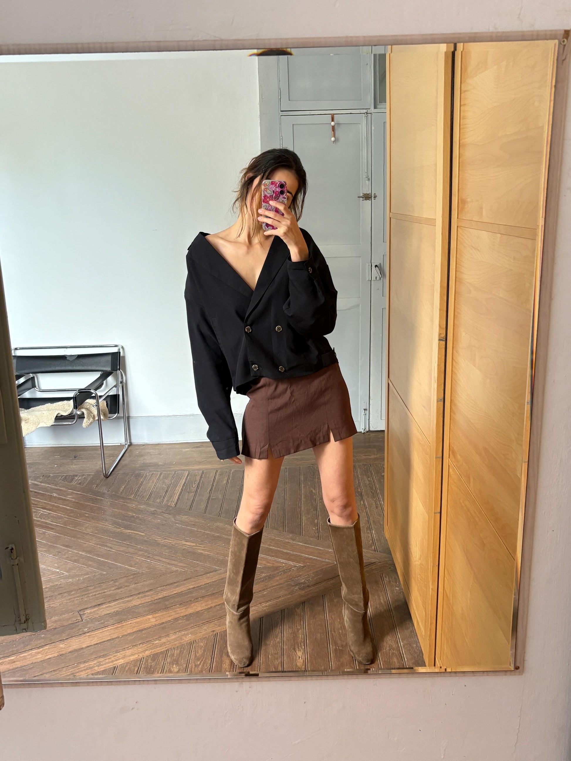 Vintage Italian Designer Power Shoulder Jacket — additional view 6
