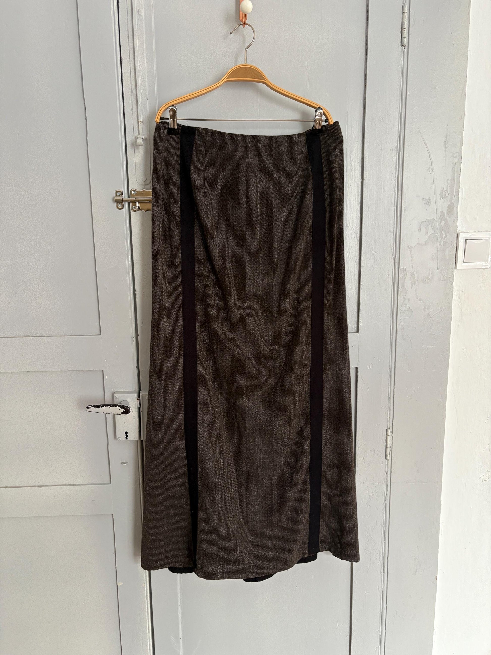 Anette gortz skirt wool maxi skirt, Long made in Germany designer skirt