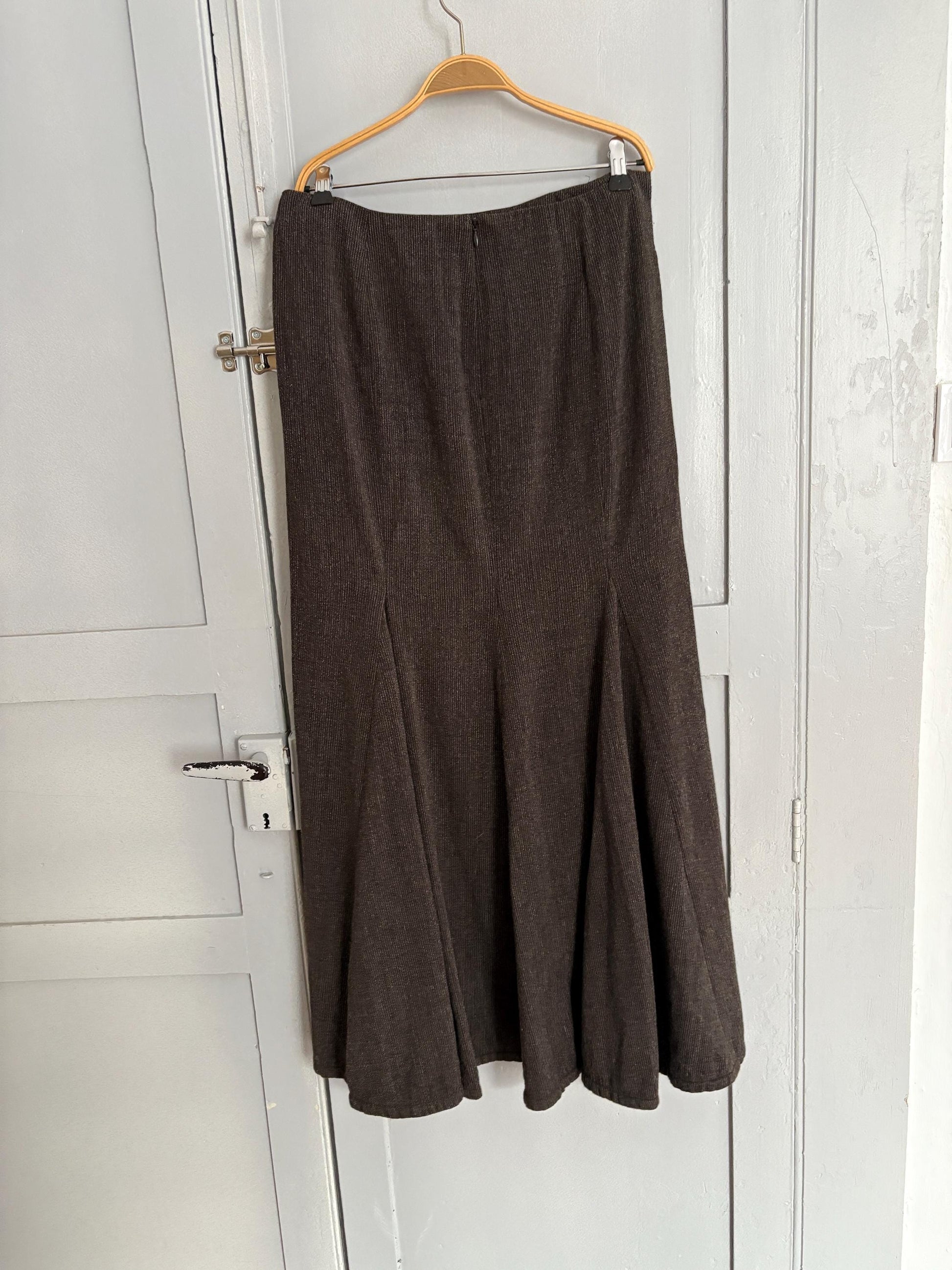 Anette gortz skirt wool maxi skirt, Long made in Germany designer skirt