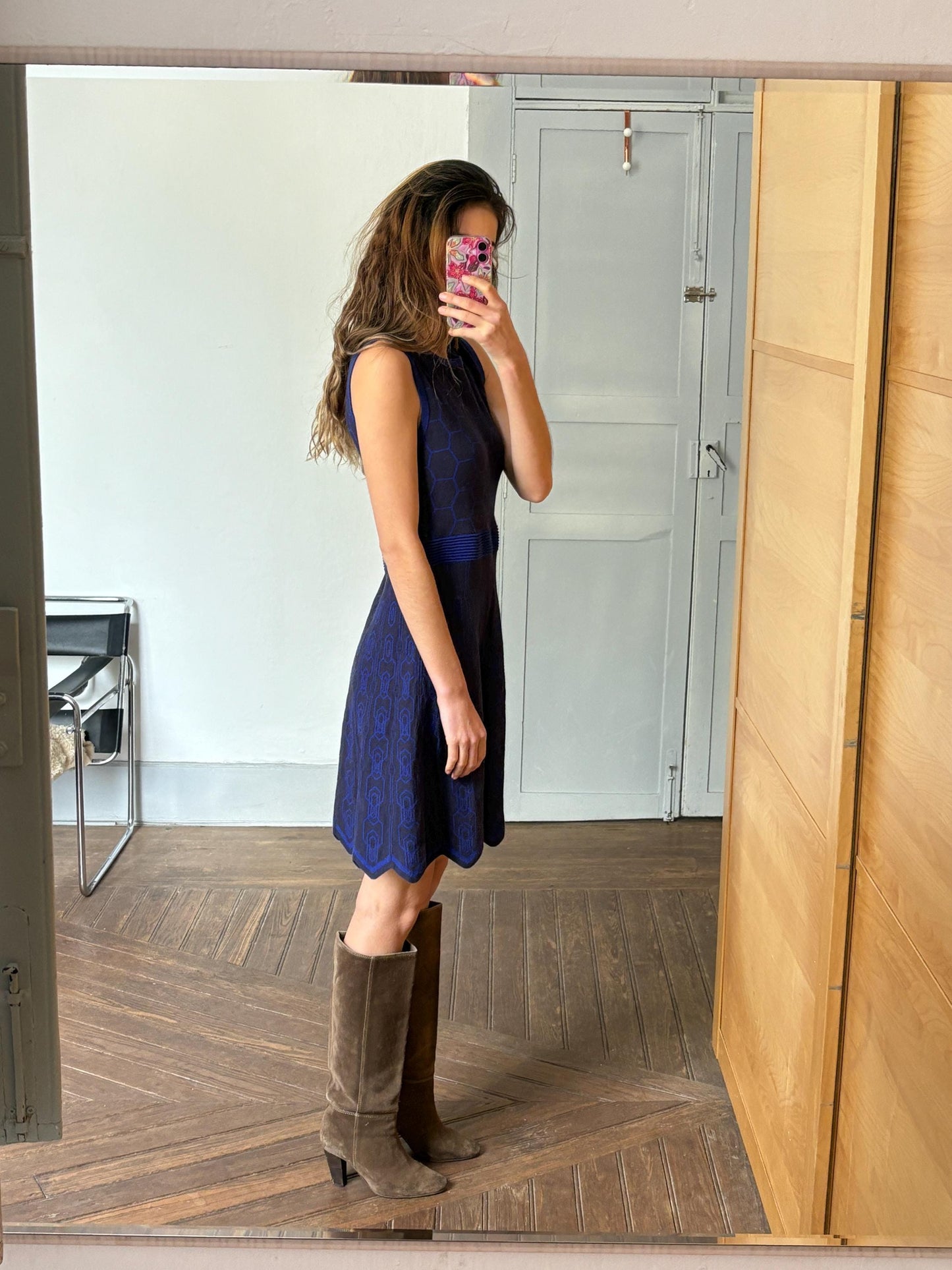 Vintage Karen Millen Sleeveless Knit Dress – Size L/XL