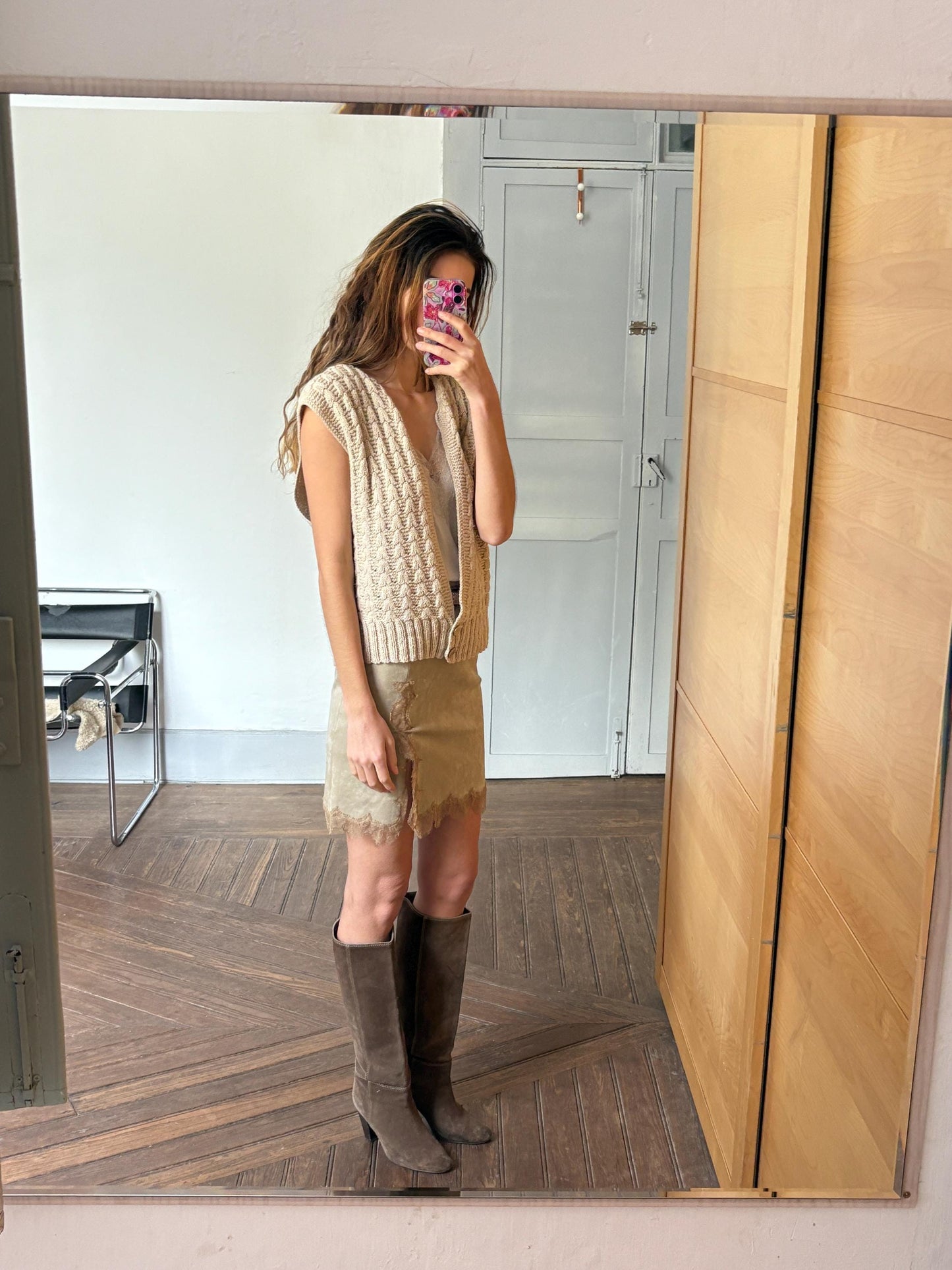 Cream Knit Sweater Vest | Vintage Academia Sleeveless Cardigan