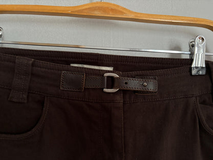Vintage Henry Cottons Dark Brown Capri Trousers — additional view 8