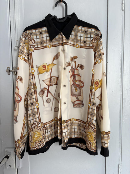 Vintage Plaid Floral Button-Up Shirt — additional view 7