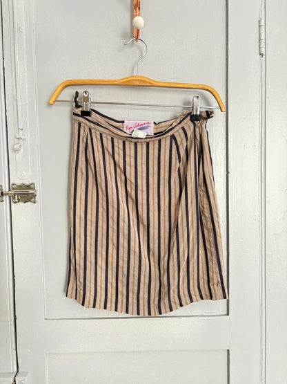 Vintage Striped Bodycon Mini Skirt — additional view 6