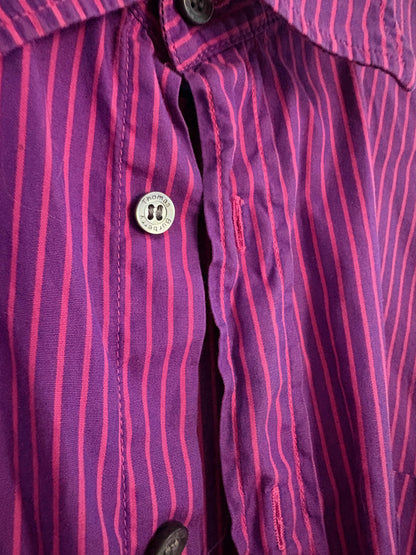 Vintage Burberry Striped Oxford Shirt — additional view 9