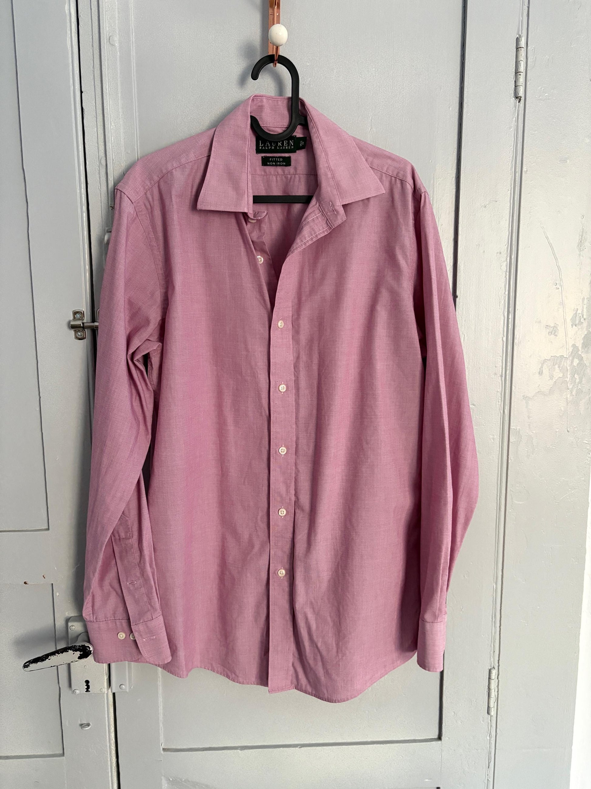 Green and white cotton striped button up shirt, Vintage woman blouse, Lightweight summer clothing, Oxford blouse, M