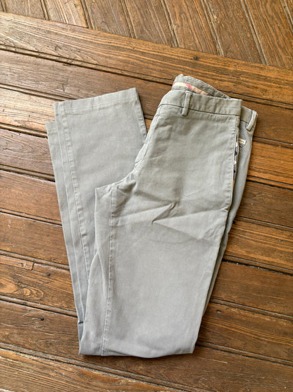 Vintage Burberry Slim Fit Cotton Pants — additional view 5